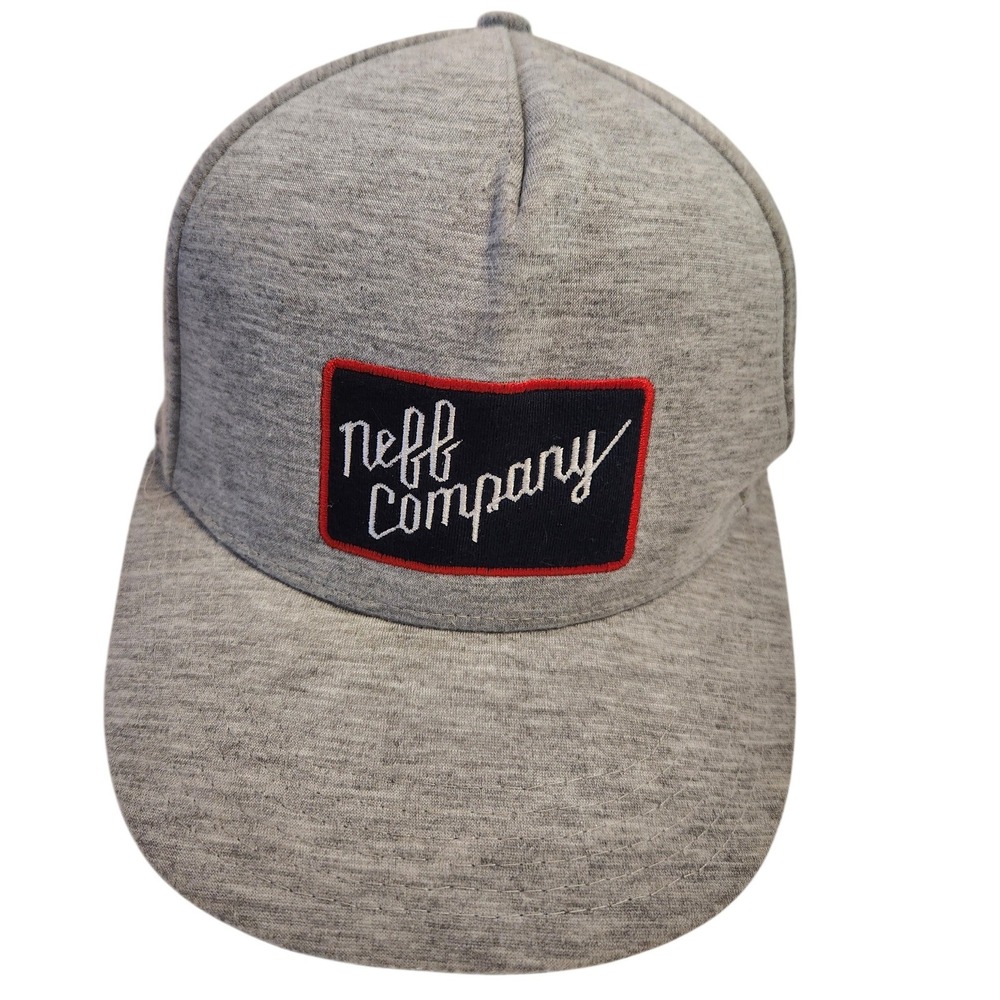 Neff Company Gray Cotton Blend Snapback Hat Adult OSFM‎